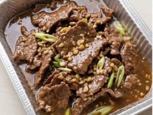 Beef in Savory Garlic Sauce (9×13 pan)