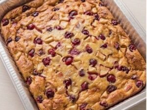 Cranberry-Apple Kugel (9×13 pan)
