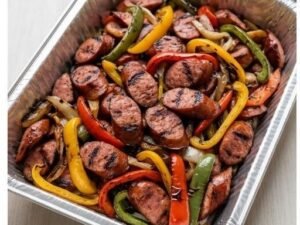 Charred Pepper Beef Sausage (9×13 pan)
