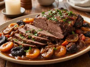 Brisket with Dried Fruit (9×13 pan)