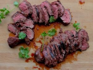 Sliced London Broil, Mushroom-Onion Jus (9×13 pan)
