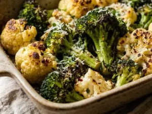 Roasted Broccoli & Cauliflower (9×13 pan)